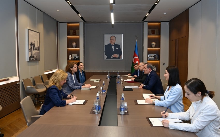 Ceyhun Bayramov Qırmızı Xaç Komitəsinin rəhbəri ilə görüşdü - FOTO