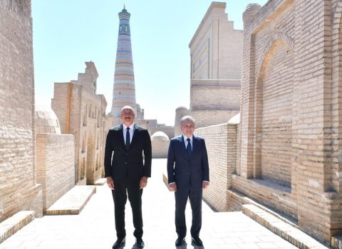 Azərbaycan və Özbəkistan prezidentləri İçan-Qala Dövlət Tarixi Memarlıq Muzeyi ilə tanış oldular – YENİLƏNİB