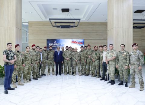 Bir qrup Vətən müharibəsi qazisi ƏƏSMN-də olub – FOTO