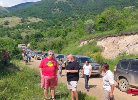 Xarici səyyahlar Laçın dəhlizində olublar – FOTO