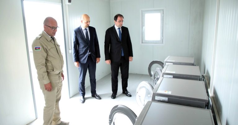 Zəngilanda minaaxtaranlar üçün yeni mobil düşərgə salınıb Zəngilanda minaaxtaranlar üçün yeni mobil düşərgə salınıb