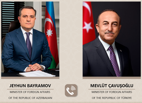 Ceyhun Bayramov Çavuşoğlu ilə DANIŞDI