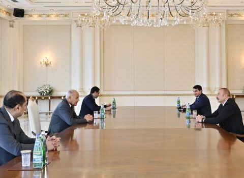 Prezident Ərəb Liqasının Baş katibini QƏBUL ETDİ – YENİLƏNİB + FOTO
