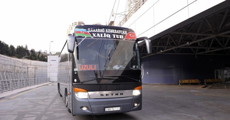 Bakıdan Füzuliyə ilk müntəzəm avtobus reysi açıldı Bakıdan Füzuliyə ilk müntəzəm avtobus reysi açıldı