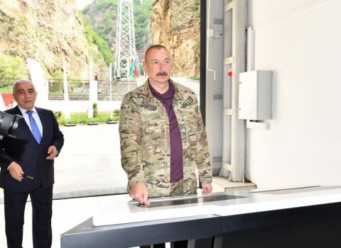 Prezident “Kəlbəcər-1” kiçik SES-in açılışında iştirak edib – YENİLƏNİB