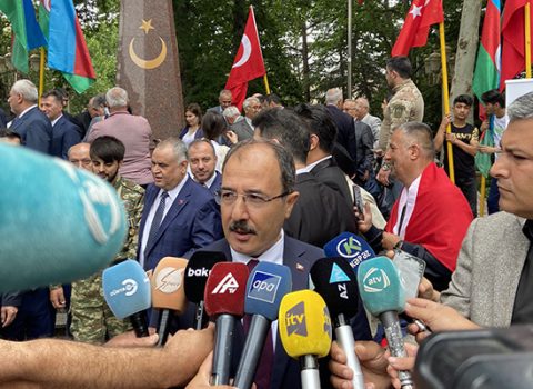 Qafqaz İslam Ordusuna ucaldılan abidənin açılışı oldu – FOTOLAR