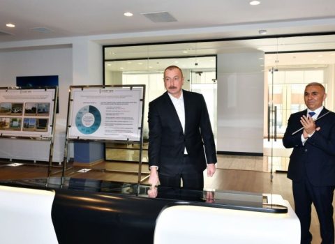Prezident Bakıda yeni elektrik yarımstansiyasının açılışında – FOTO