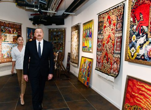 Prezident və Birinci xanım “Şərq Bazarı” kompleksində yaradılan şəraitlə tanış oldular – FOTO
