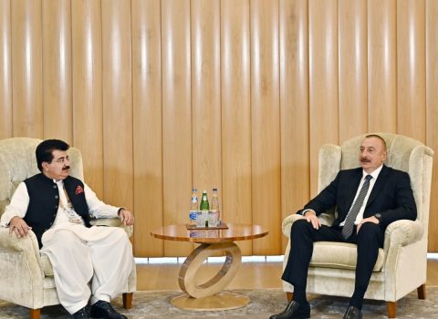 Prezident Pakistan Senatının sədrini qəbul etdi – YENİLƏNİB