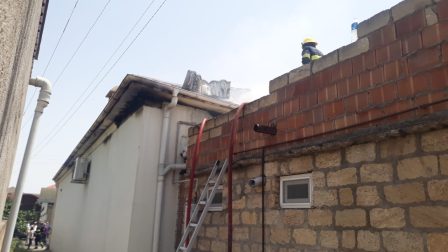 Tovuzda baş həkimin evi yandı - FOTOLAR