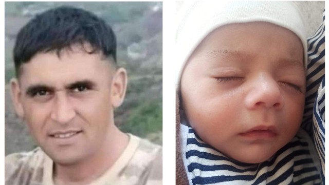 Qəzada həlak olan hərbçimizin 4 aylıq oğlu yadigar qalıb