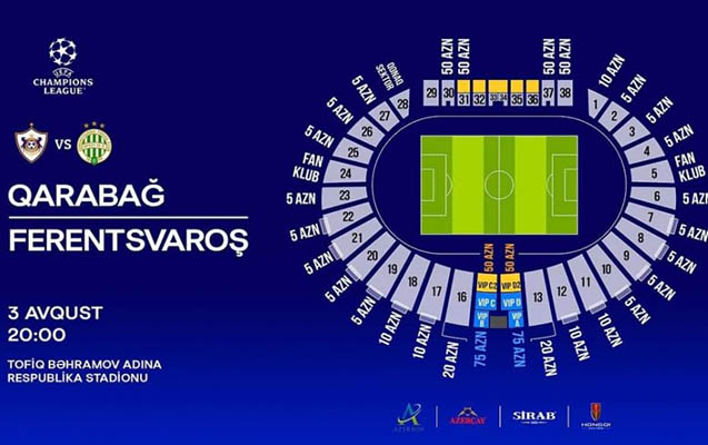 “Qarabağ”ın oyununa 4 saata 13 min 500 bilet satıldı – YENİLƏNİB