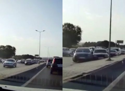 Bakı-Sumqayıt yolunda səkkiz avtomobil toqquşdu – VİDEO / YENİLƏNİB