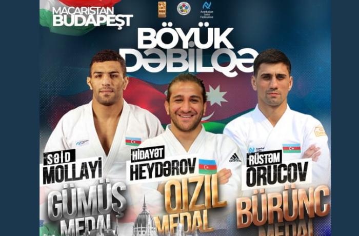 Cüdoçularımız Böyük Dəbilqəni üç medalla yekunlaşdırdı