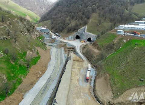 Murovdağ tunelinin tikinti layihəsinin görüntüsü paylaşıldı – VİDEO