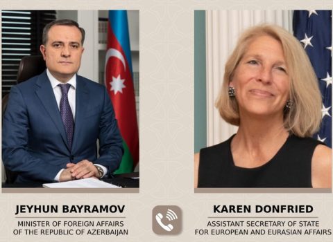 Ceyhun Bayramovla ABŞ dövlət katibinin köməkçisi arasında telefon danışığı oldu