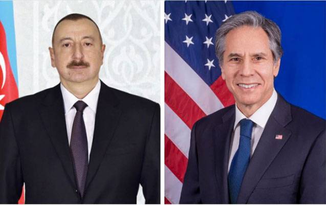 Blinken İlham Əliyevə ZƏNG ETDİ Blinken İlham Əliyevə ZƏNG ETDİ