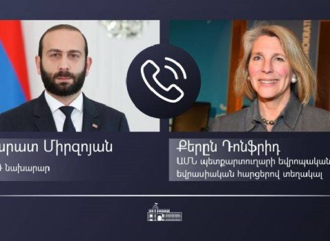 Ararat Mirzoyan Karen Donfridlə Ermənistan-Azərbaycan münasibətlərini MÜZAKİRƏ ETDİ
