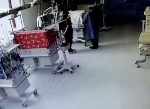 Ölmüş körpənin xəstəxanadan qaçırılmasından öncə içəridə nələr baş verib? – ANBAAN GÖRÜNTÜLƏR