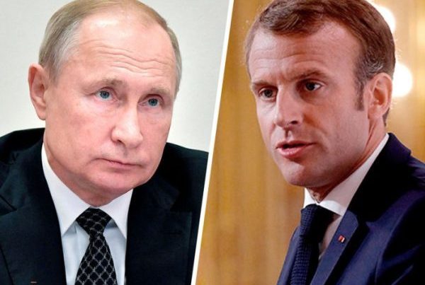 Putinlə Makron telefonla danışdı Putinlə Makron telefonla danışdı