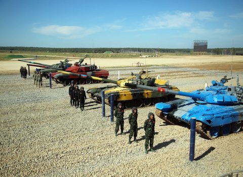 “Tank biatlonu” müsabiqəsinin yarımfinalı keçirildi – FOTO