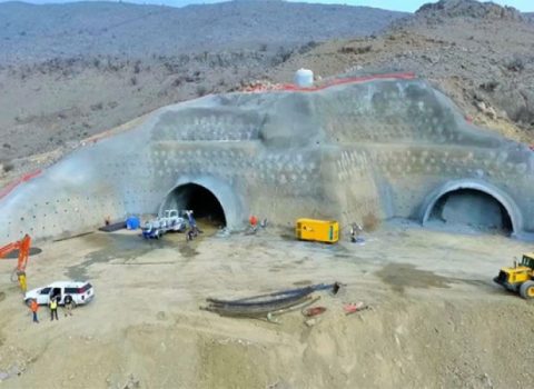 Xarici diplomatlar Laçın yolundakı tunellə tanış oldu