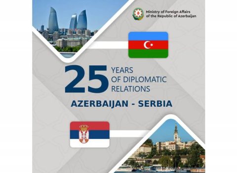 Azərbaycan və Serbiya arasında diplomatik əlaqələrin qurulmasının 25 ili tamam olur