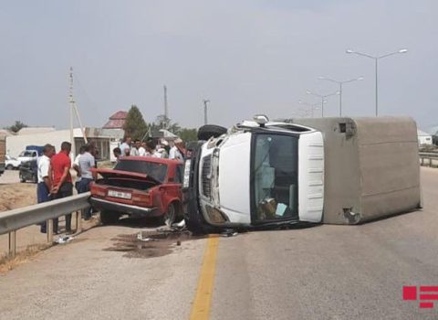 Goranboyda iki maşın toqquşdu: Xəsarət alanlar var
