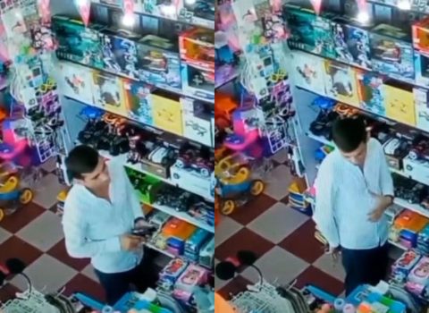 Bakıda qəribə hadisə: oğurladığı malı həmin dükana satdı – ANBAAN VİDEO