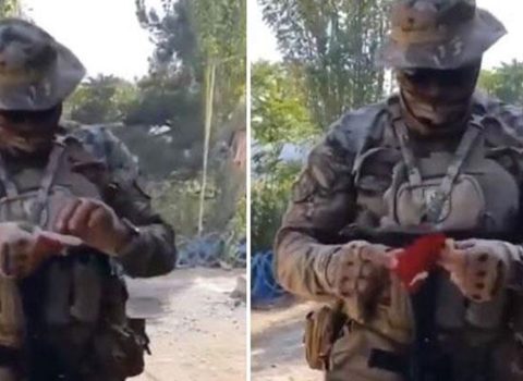 Laçında Azərbaycan XTQ əsgərinin bayraq SÜRPRİZİ Türkiyə mediasında – VİDEO