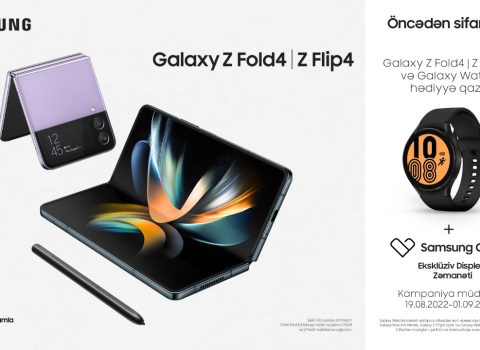 Galaxy Z Fold4 və Galaxy Z Flip4 öncədən sifariş et!