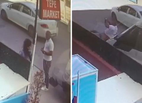 Arvadına sataşan şəxsi mikroavtobusla vurdu – ANBAAN VİDEO