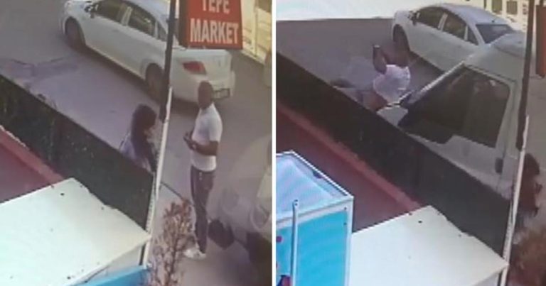 Arvadına sataşan şəxsi mikroavtobusla vurdu – ANBAAN VİDEO Arvadına sataşan şəxsi mikroavtobusla vurdu – ANBAAN VİDEO