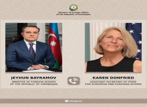Ceyhun Bayramov Blinkenin köməkçisi ilə telefonla danışdı