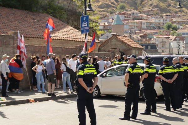 Tbilisidə erməni təxribatının qarşısı ALINDI – FOTO