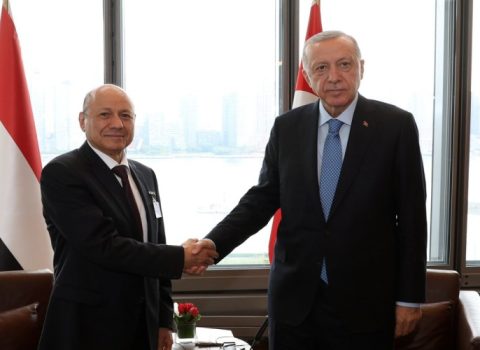 Ərdoğan Yəmən Prezident Şurasının sədri ilə GÖRÜŞDÜ