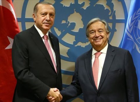Ərdoğan BMT Baş katibi ilə görüşdü