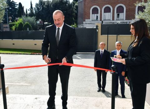 Prezident İtaliyada yeni səfirlik binasının açılışında iştirak edib – FOTO + YENİLƏNİB
