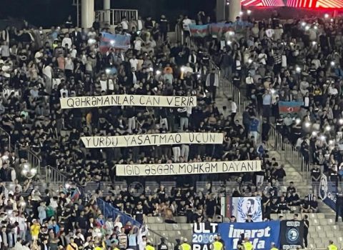 “Qarabağ”ın oyununda bir dəqiqəlik sükut oldu