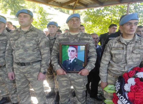 Şəhid Şair Heydərov Qusarda dəfn olunub – FOTO