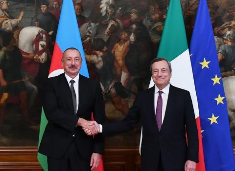 Prezident Mario Draqi ilə görüşdü – YENİLƏNİB / FOTO