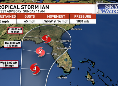 Florida sakinləri “İan” tropik fırtınasına hazırlaşır