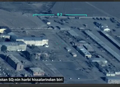 Ordumuz erməni hərbi hissəsini bu hala saldı – VİDEO