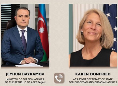 Ceyhun Bayramov Blinkenin köməkçisi ilə DANIŞDI