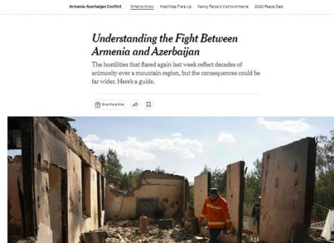“The New York Times” Ermənistan-Azərbaycan sərhədindəki gərginlikdən yazdı