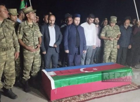 14 gündən sonra nəşi tapılan şəhid dəfn olundu