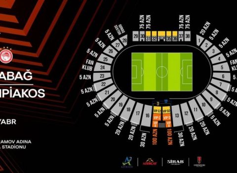 “Qarabağ” – “Olimpiakos” oyununun biletləri satışa çıxarıldı