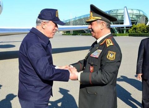 Hulusi Akar Azərbaycana GƏLDİ