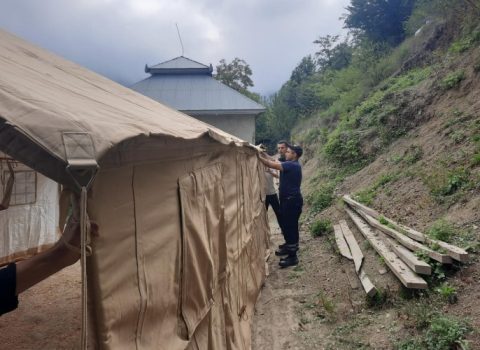 Azərbaycanda torpaq sürüşməsi oldu – FOTO