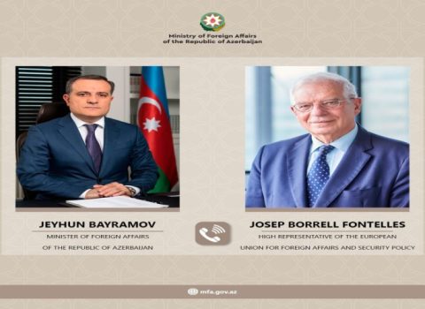 Ceyhun Bayramov Borellə müzakirə apardı